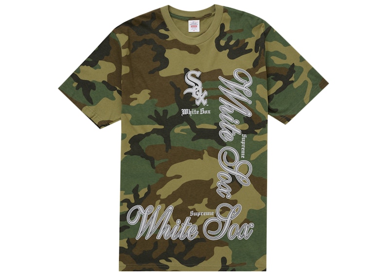 Supreme MLB Teams Sox Tee Camo