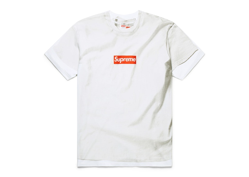 Buy Supreme MM6 Maison Margiela 白色盒标短袖T恤