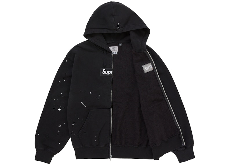 Order Sudadera Negra con Capucha y Cremallera Supreme MM6 Maison Margiela Box Logo