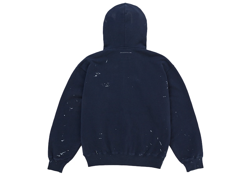 Lookbook Supreme MM6 Maison Margiela 盒標拉鍊連帽衫 海軍藍