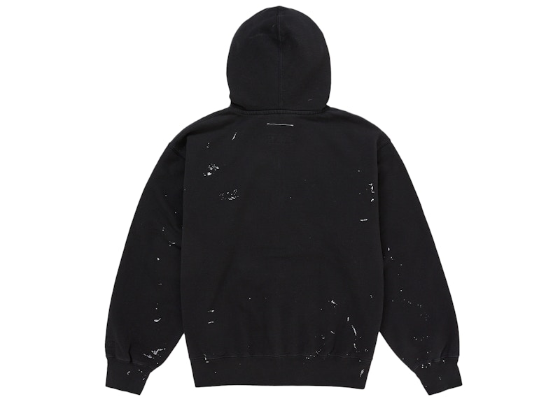 Lookbook Sudadera Negra con Capucha y Cremallera Supreme MM6 Maison Margiela Box Logo