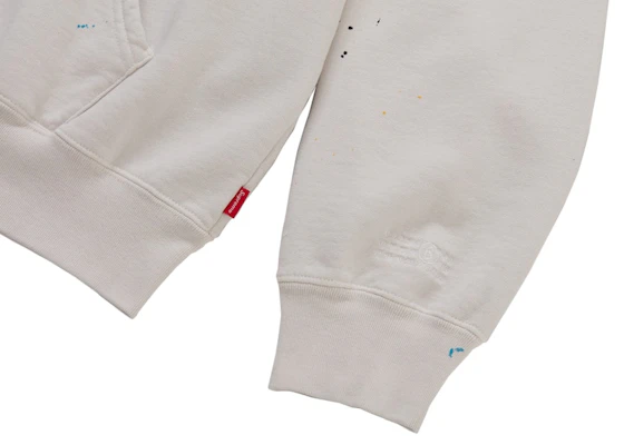 Supreme MM6 Maison Margiela Box Logo Zip Up Hooded Sweatshirt White Shop Supreme MM6 Maison Margiela Box Logo Zip Up Hooded Sweatshirt White