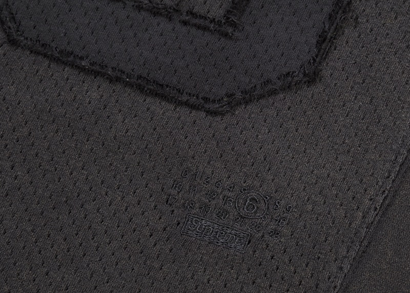 Lookbook Supreme MM6 Maison Margiela Camiseta de Fútbol de Algodón Negra