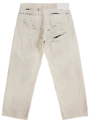 Supreme MM6 Maison Margiela Jean Blanco Ancho Desgastado Selvedge Order Supreme MM6 Maison Margiela Jean Blanco Ancho Desgastado Selvedge