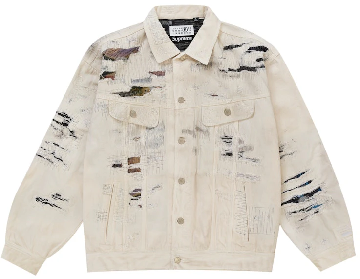 supreme-mm-6-maison-margiela-distressed-selvedge-denim-trucker-jacket-white