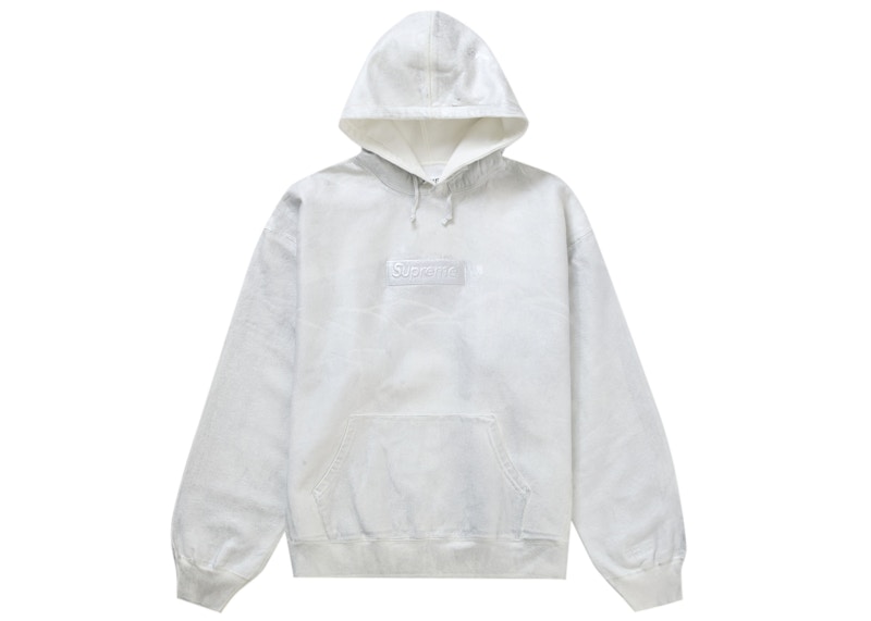 Supreme MM6 Maison Margiela Foil BOGO Hooded Sweatshirt White
