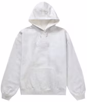 Supreme MM6 Maison Margiela Foil Box Logo Hooded Sweatshirt White Supreme MM6 Maison Margiela Foil Box Logo Hooded Sweatshirt White