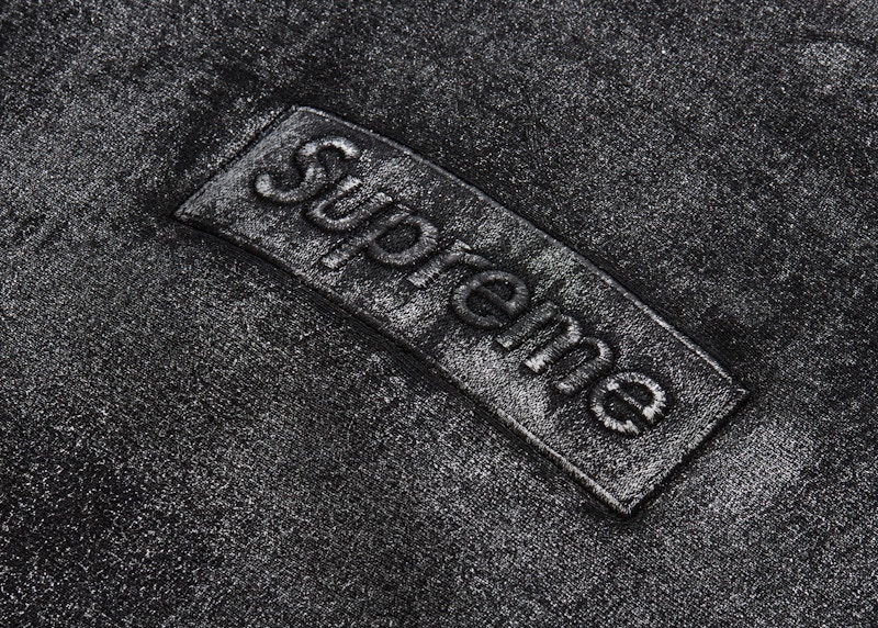 Lookbook Supreme MM6 Maison Margiela箔盒标志连帽卫衣黑色