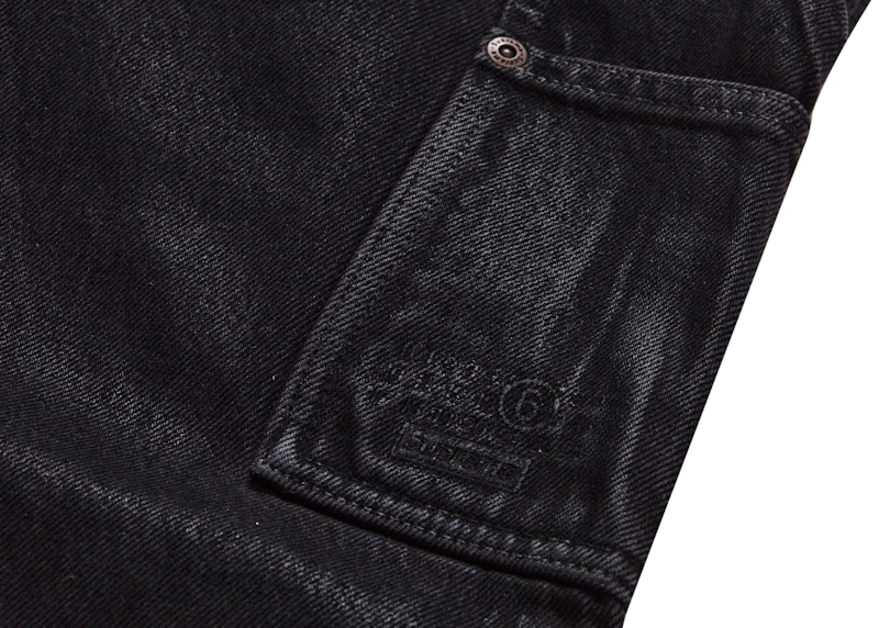 Lookbook Supreme MM6 Maison Margiela 銀箔雙膝畫家褲 黑色