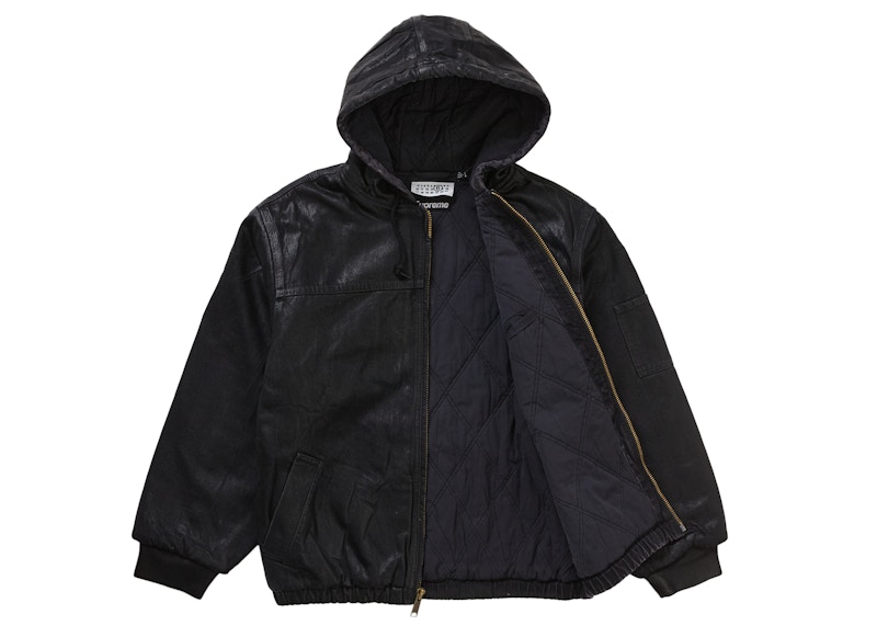 Order Supreme MM6 Maison Margiela Jaket Kerja Foil Hooded Hitam