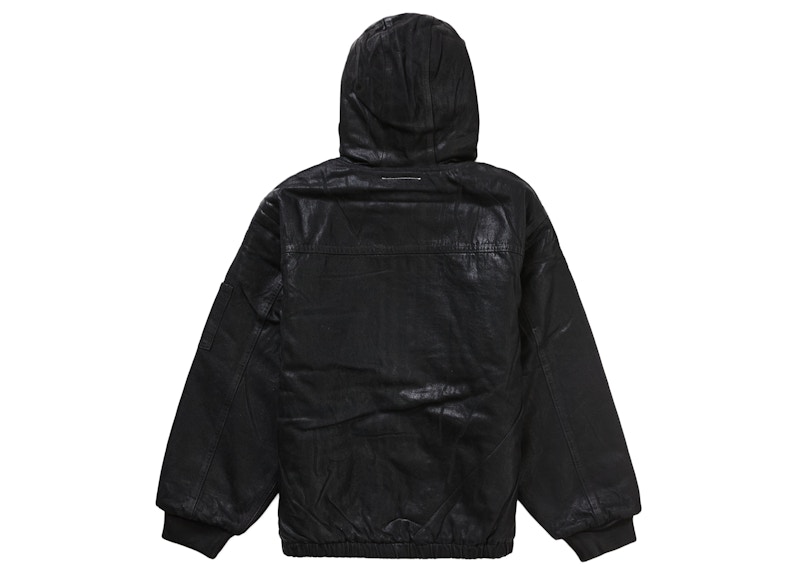 Lookbook Supreme MM6 Maison Margiela Jaket Kerja Foil Hooded Hitam