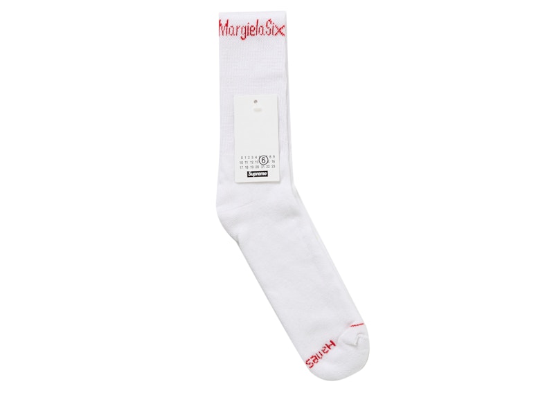 Lookbook Supreme MM6 Maison Margiela Hanes 白色船袜 (1包)