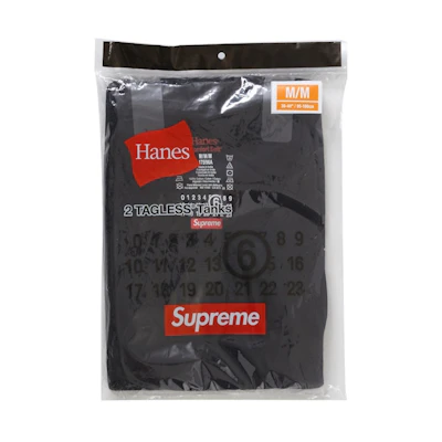 Supreme MM6 Maison Margiela Hanes Tagless Tank Top (2 Pack) Black