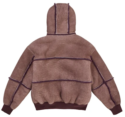 Supreme MM6 Maison Margiela Hooded Shearling Bomber Jacket Purple Lookbook Supreme MM6 Maison Margiela Hooded Shearling Bomber Jacket Purple