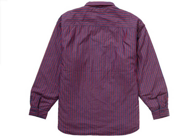Lookbook Camisa Acolchada Supreme MM6 Maison Margiela a Rayas.