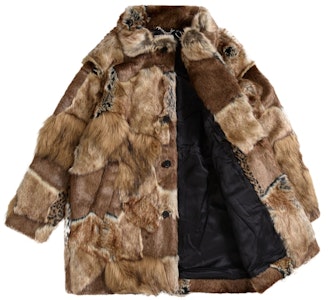 Supreme MM6 Maison Margiela 拼接人造毛皮外套 棕色 Order Supreme MM6 Maison Margiela 拼接人造毛皮外套 棕色