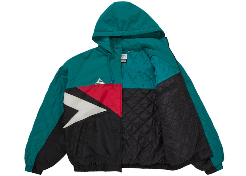 Order Supreme MM6 Maison Margiela 綠松石色拼接棒球外套