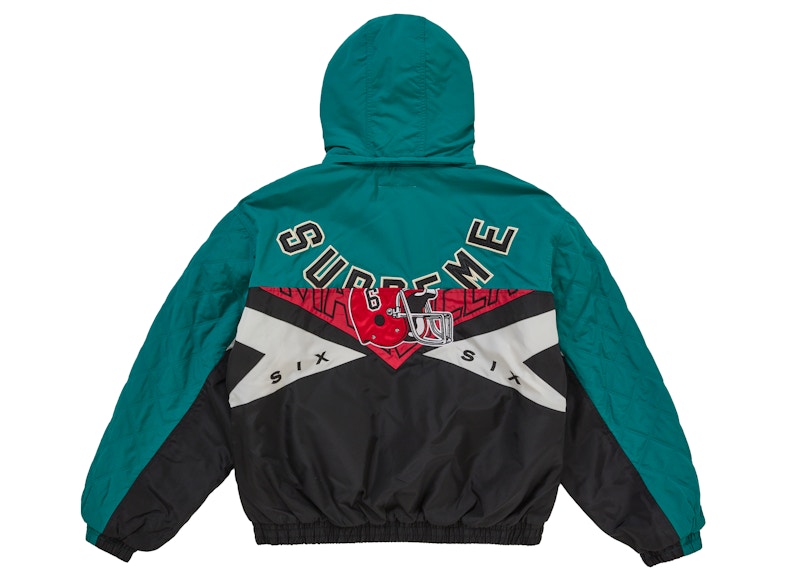 Lookbook Supreme MM6 Maison Margiela 綠松石色拼接棒球外套