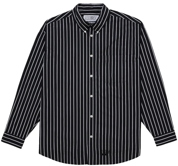supreme-mm-6-maison-margiela-stripe-shirt-black