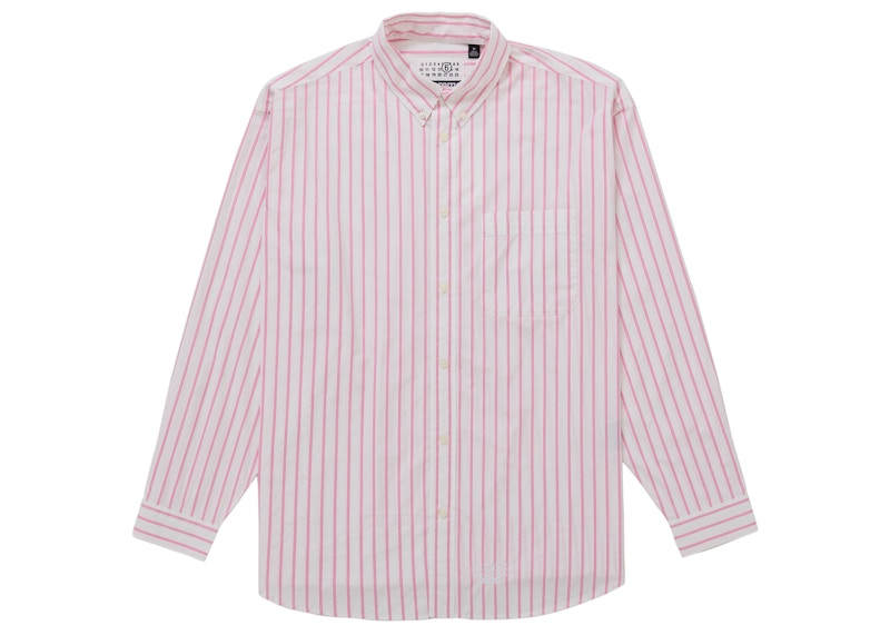 Supreme MM6 Maison Margiela Stripe Shirt Pink