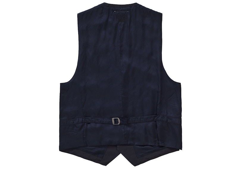 Supreme MM6 Maison Margiela Washed Cotton Suit Vest Navy 圖 3