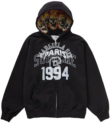 Sudadera con capucha negra Supreme MM6 Maison Margiela con cremallera. Buy Sudadera con capucha negra Supreme MM6 Maison Margiela con cremallera.