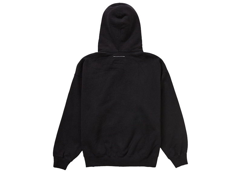 Order Sudadera con capucha negra Supreme MM6 Maison Margiela con cremallera.