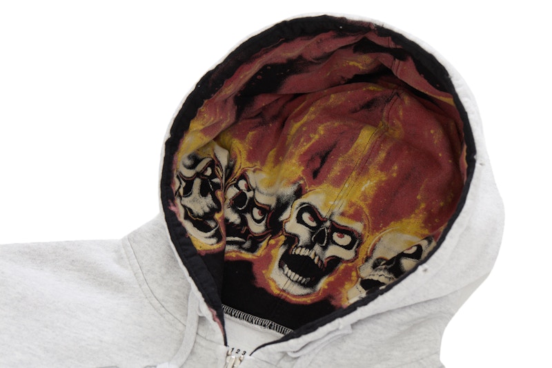 Supreme MM6 Maison Margiela Zip Up Hooded Sweatshirt Ash Grey 圖 3