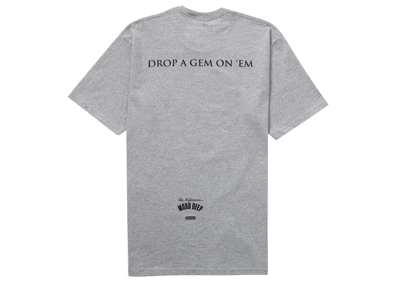 Supreme Mobb Deep Dragon Tee Heather Grey 圖 2