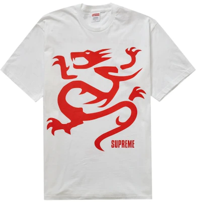 至高無上 Mobb Deep 龍圖案白色 T 恤 Buy 至高無上 Mobb Deep 龍圖案白色 T 恤