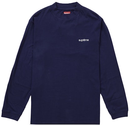 Supreme Mock Neck L/S Top Dark Navy Buy Supreme Mock Neck L/S Top Dark Navy