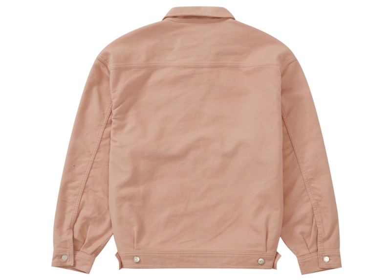 ジャケット・アウター Supreme Moleskin Work Jacket Dusty Pink Supreme Kindermann Moleskin Work Jacket Dusty Pink FW23 Size Small