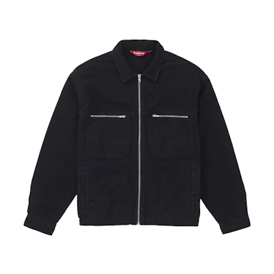 Supreme Moleskin Work Jacket (SS25) Black