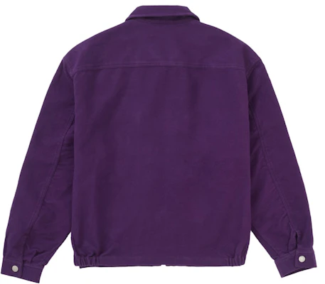 Buy Supreme Moleskin Work Jacket (SS25) Purple - Novelship Buy Supreme Moleskin Work Jacket (SS25) Purple - Novelship