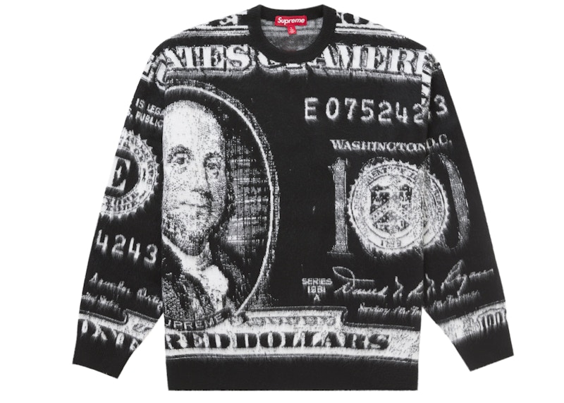 Supreme Money Sweater Black