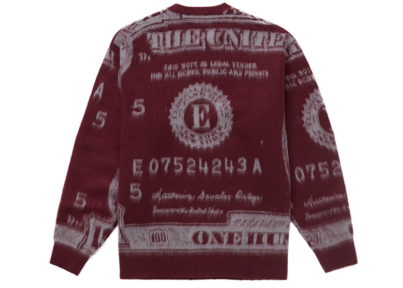 Order Supreme 现金毛衣 酒红色