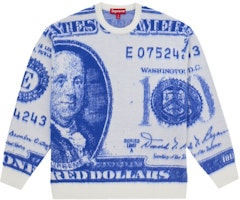 Supreme Money Sweater White Supreme Money Sweater White