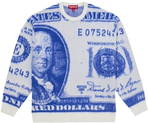 Supreme 金钱图案卫衣 白色 Buy Supreme 金钱图案卫衣 白色