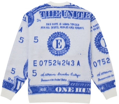 Supreme 金钱图案卫衣 白色 Order Supreme 金钱图案卫衣 白色