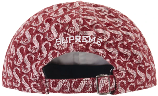 Supreme Monogram Denim 6-Panel Merah Order Supreme Monogram Denim 6-Panel Merah