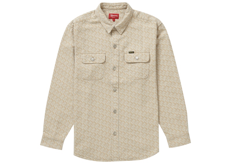 Supreme Monogram Denim Shirt Tan (FW21)