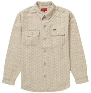 Supreme Kemeja Monogram Denim Tan (FW21) Buy Supreme Kemeja Monogram Denim Tan (FW21)