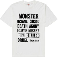 Supreme Monster Tee White (FW21)