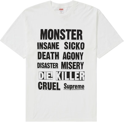 Camiseta Blanca Supreme Monster (FW21) Buy Camiseta Blanca Supreme Monster (FW21)
