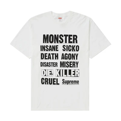 Supreme Monster Tee White (FW21)