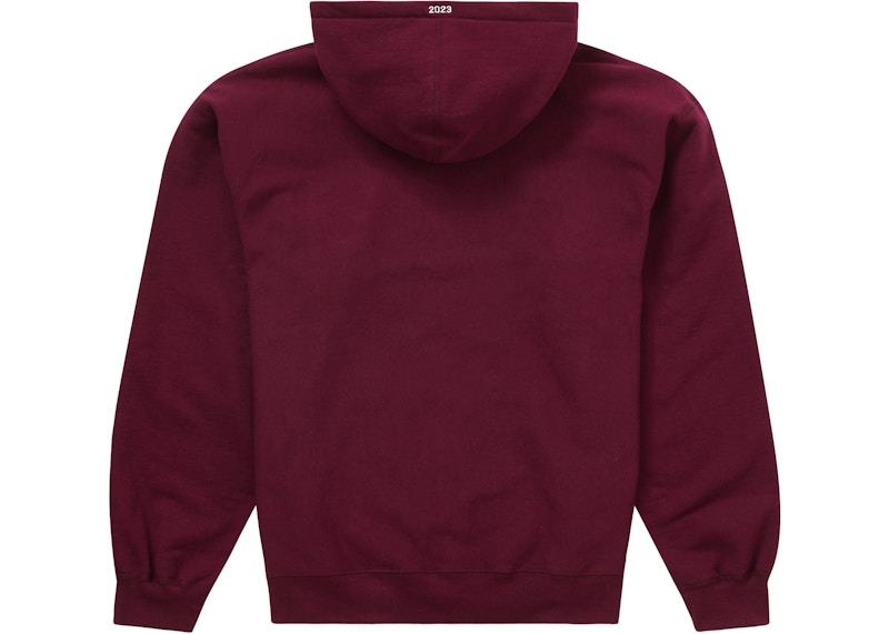 Supreme Motion Logo Hooded Sweatshirt (SS23) Burgundy 圖 2