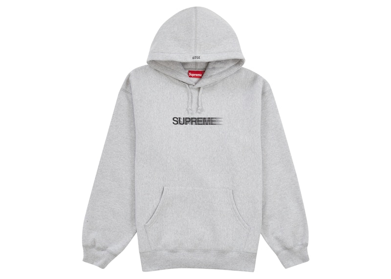 Supreme Motion Logo Hooded Sweatshirt (SS23) Heather Grey