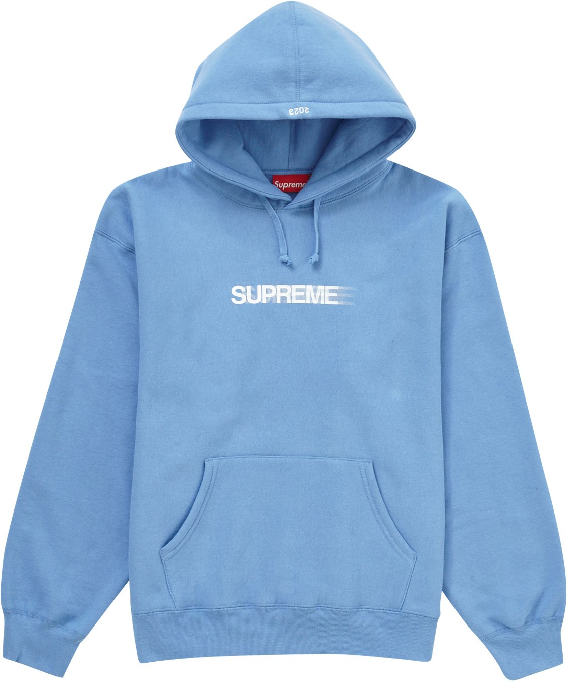 Supreme Motion Logo Hooded Sweatshirt (SS23) Light Blue - Novelship