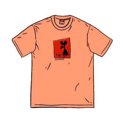 Supreme Mouse Tee Peach