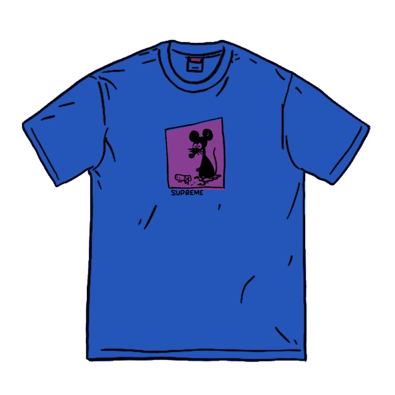 Supreme Mouse Tee Royal